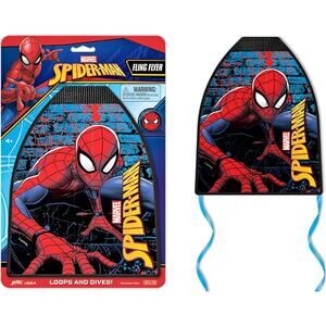 12-Pack Marvel Spiderman Fling Flyer Finger Kite Launcher Outdoor Kids Toy 4-8